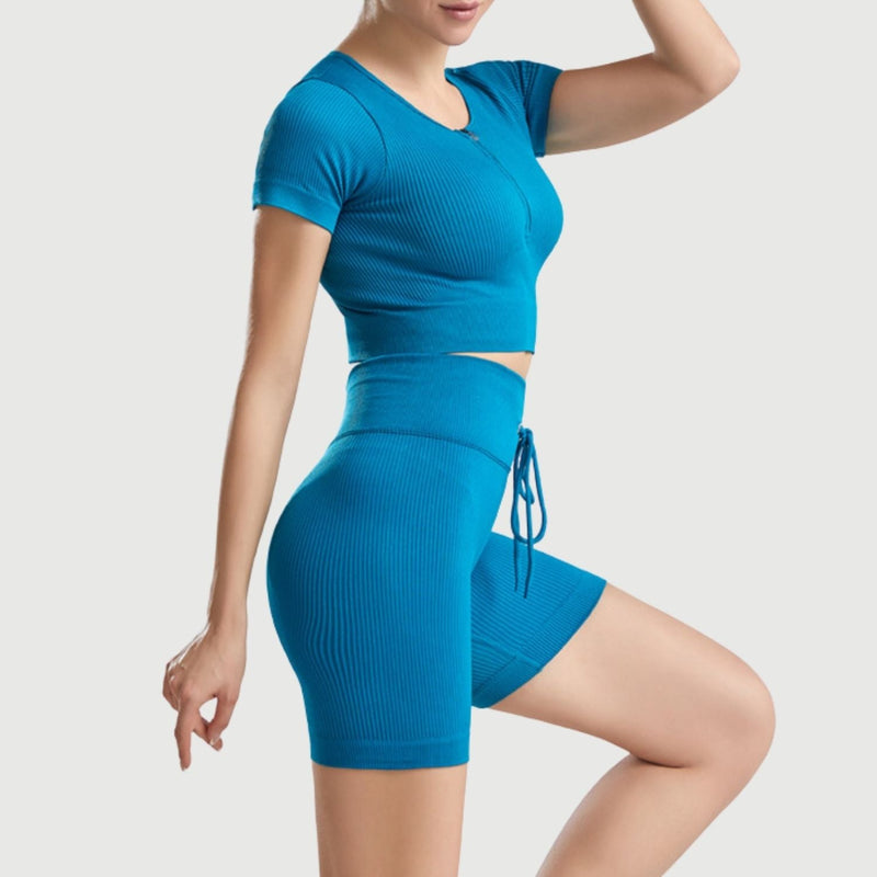 Conjunto Fitness Feminino Ayana azul