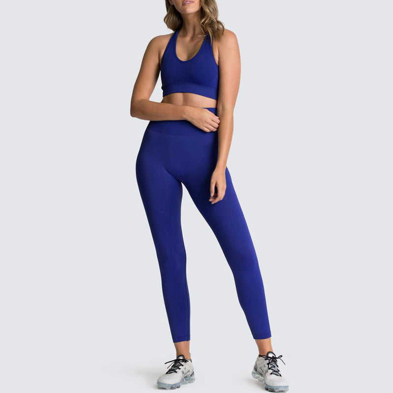 Conjunto Fitness Feminino Elite azul
