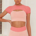 Cropped Fitness Aura rosa