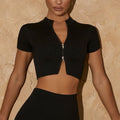 Cropped Fitness Femme preto