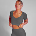 Cropped Fitness Slim Motion cinza