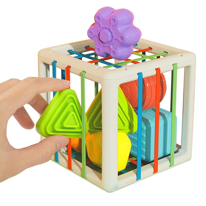  Brinquedo Sensorial Educacional - Cubo Baby Mágico
