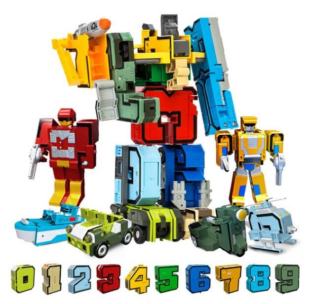 Super Transformers - Números, Veículos e o Super Robôs