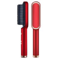 Escova Alisadora Térmica Fujion - Multifuncional 4 em 1 Chapinha de cabelo Vitelli Vermelho 
