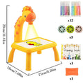 Mesa de Desenhos Interativos Infantil Vitelli Brinquedo infantil Vitelli Girafa amarela 