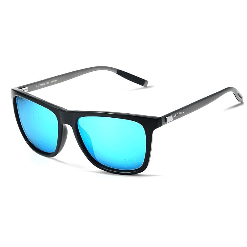Óculos de Sol Masculino Clássico com Proteção Uv400 Azul