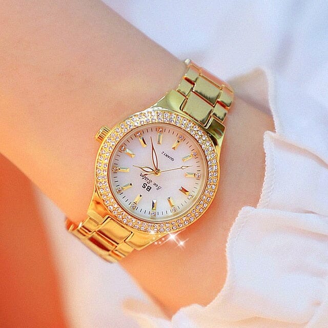 Relógio Feminino BeautyFrame Moda Fina Relógio feminino Vitelli Dourado 